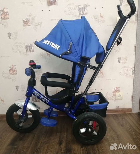 Детский велосипед с родительской ручкой