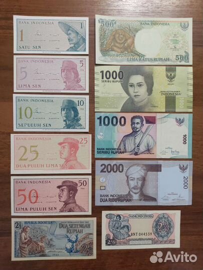 Банкноты Зимбабве,Индонезии,Гондураса,Сьерра-Леоне