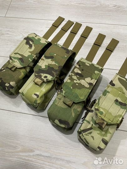 Закрытый подсумок под 2 магазина ак