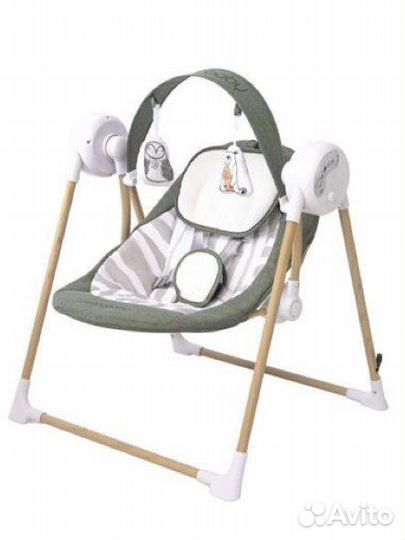 Детские электронные качели amarobaby wooden