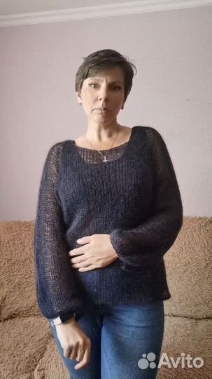 Джемпер паутинка из кидмохера