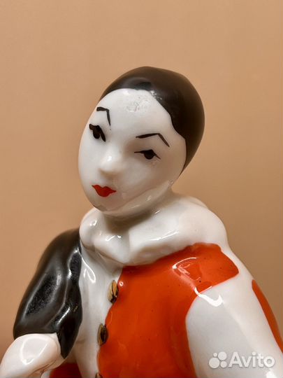 Статуэтка Арлекин, Пьеро. дфз Вербилки