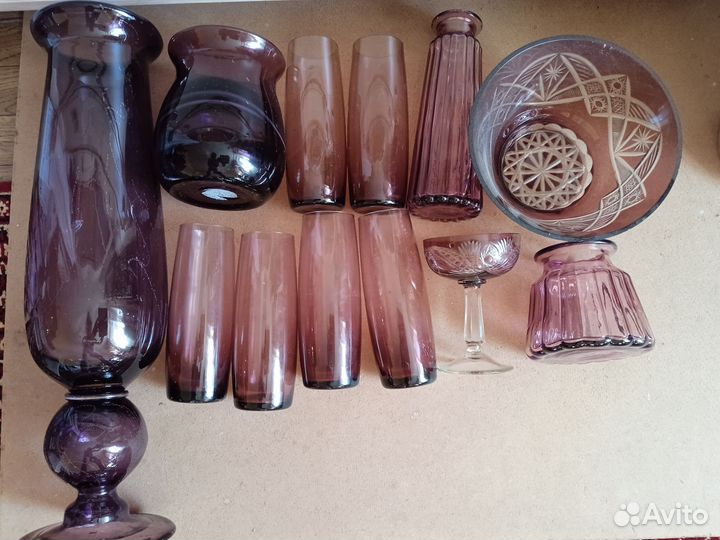 Стекло цветное СССР и другое