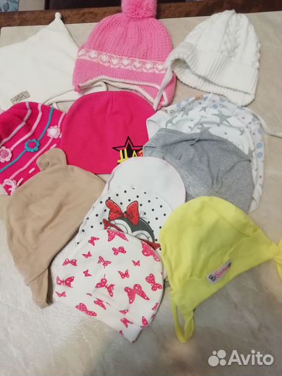 Шапочки 0-6 мес