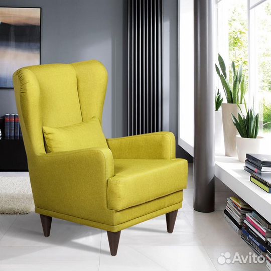 Кресло Juliet рогожка зеленый