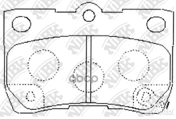 Колодки зад. lexus GS 300,GS 430, IS 250 05 P