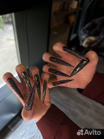 Маникюр наращивание
