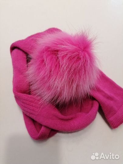 Комплект шапка и шарф для девочки