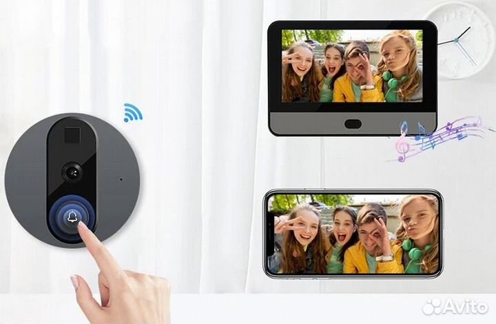 Видеоглазок цифровой с Wi-Fi VP05