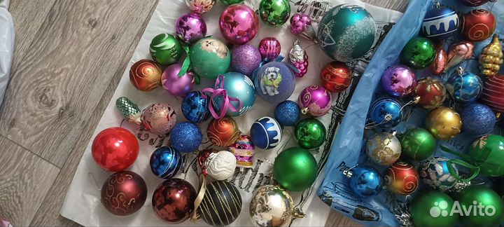 Елочные игрушки 2 пакета