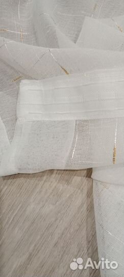 Тюль под лен 500х260см новый