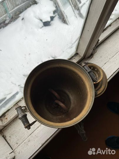 Самовар электрический латунь