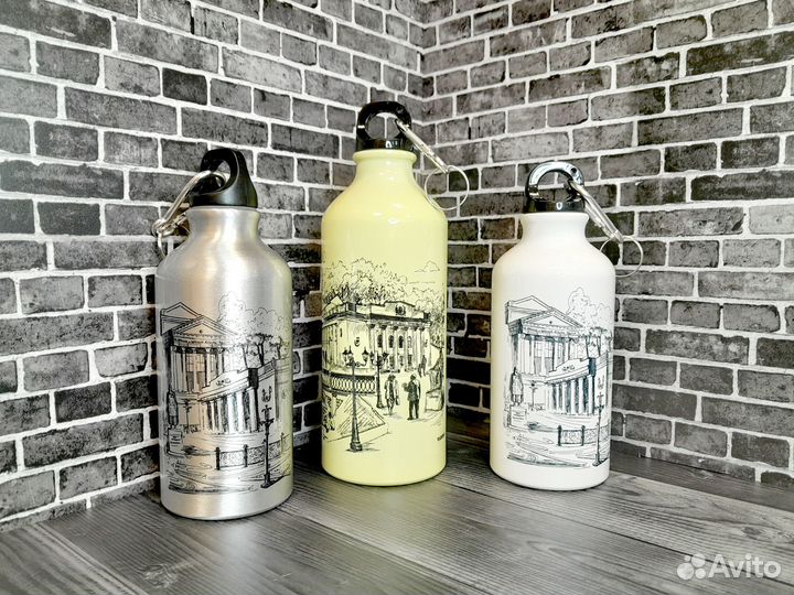 Фитнесс бутылка с печатью, с лого, с фото