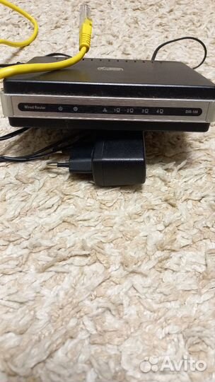 Вай фай роутер D-link бу с кабелями