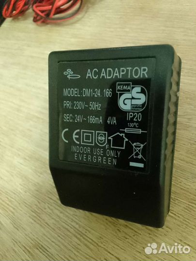 Блок питания адаптер зарядное устройство 24v166mA