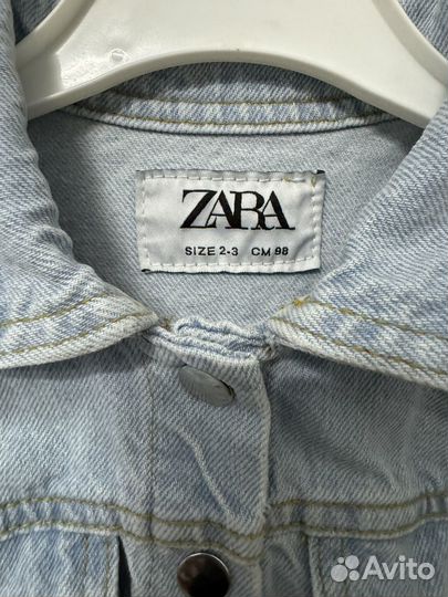 Джинсовая куртка zara 98