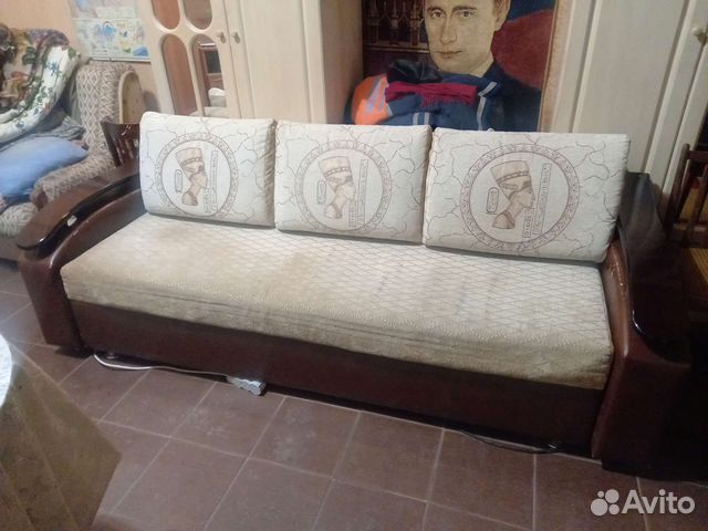 Диван + кресло кресло-кровать. Б/у