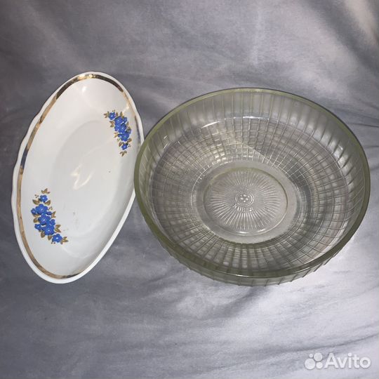 Тарелки СССР кокильница салатница
