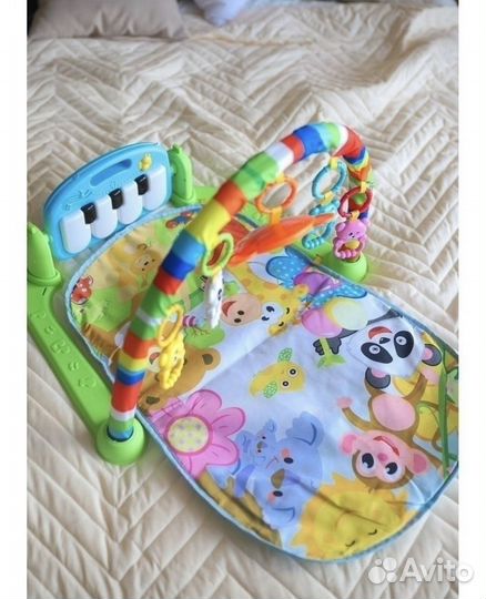 Развивающий детский коврик с пианино