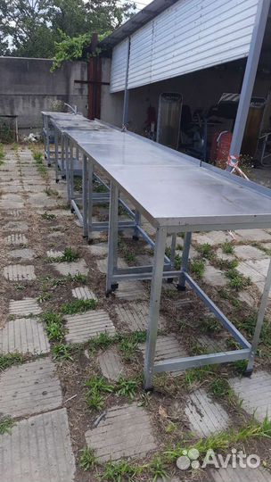 Стол разделочный с мойкой