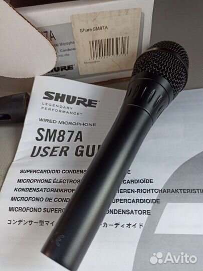 Микрофон shure sm87a