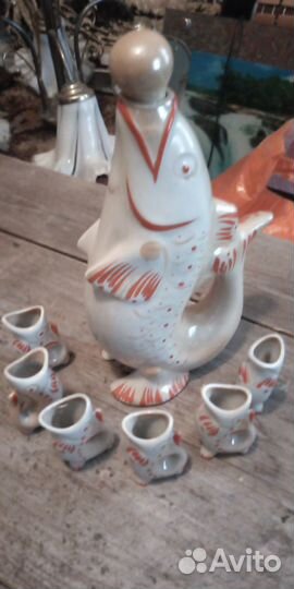 Чайный сервиз гжель кобальт