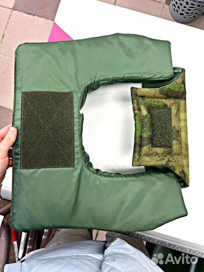 Защита для шеи с защитой 24 слоя цвета мох