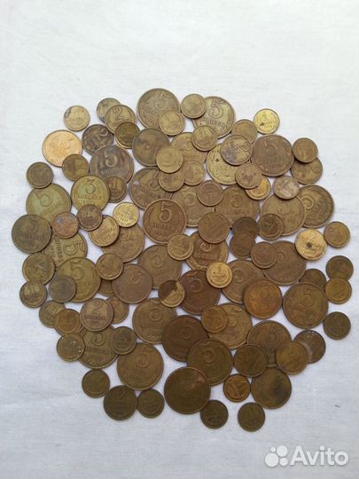 Советская мелочь (1,2,3 и 5 копеек) 1961-91 годов