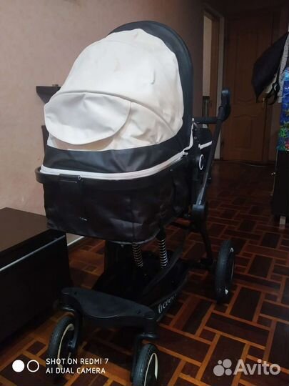 Коляска 2 в 1 эко кожа