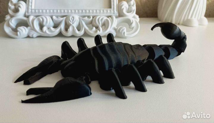 3d скорпион, ящерица, акула