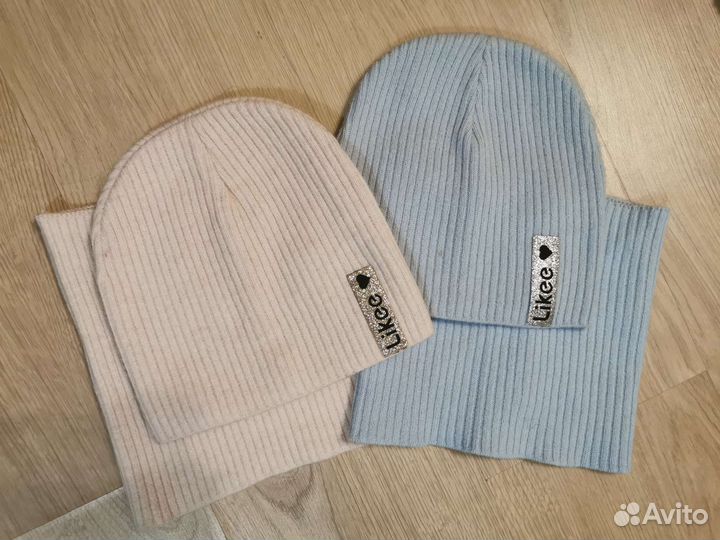 Шапка и снуд для девочки 3-8 лет