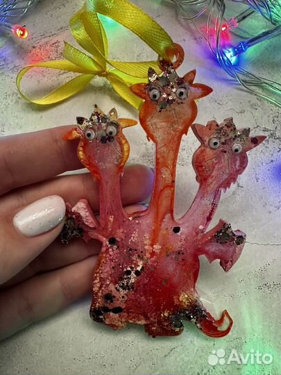 Елочные игрушки ручная работа из эпоксидной смолы