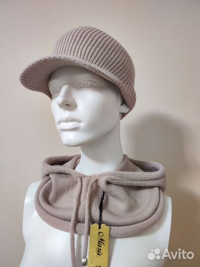 Снуд капор капюшон шерсть