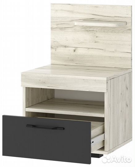 Тумба прикроватная с задней стенкой и полкой