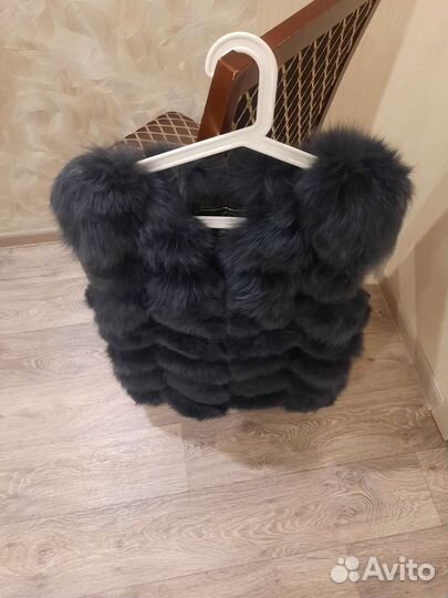 Меховая жилетка писец натуральный