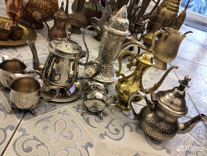 Чайники, кофейник, кумган, медь, латунь, бронза