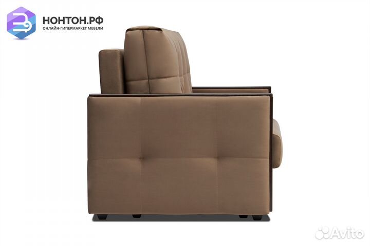 Диван еврокнижка Инсайд коричневый