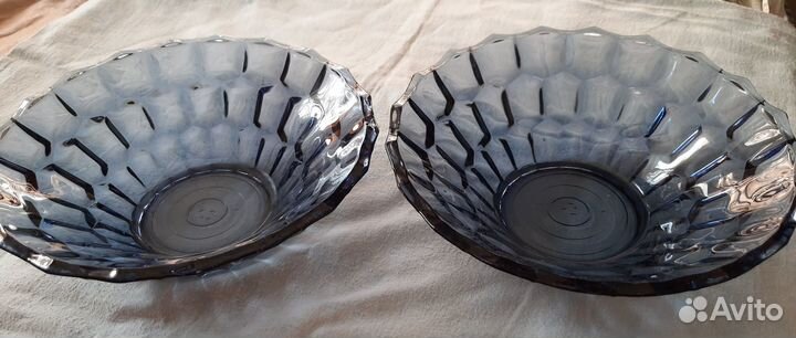 Ваза синее стекло СССР