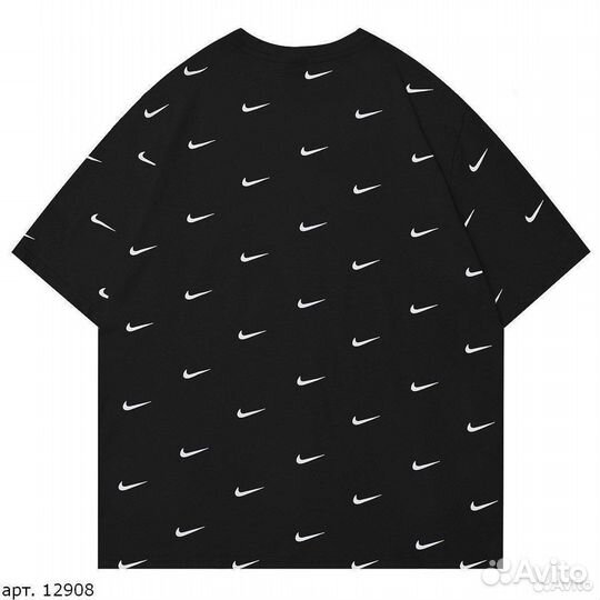 Футболка Nike a lot of w Swoosh Чёрная