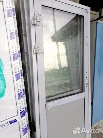 Двери 950х2100 мм алюминиевые тёплые