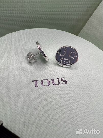 Серьги Тоус Tous круглые