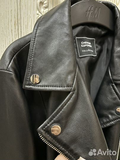 Косуха женская натуральная кожа черная 42 размер