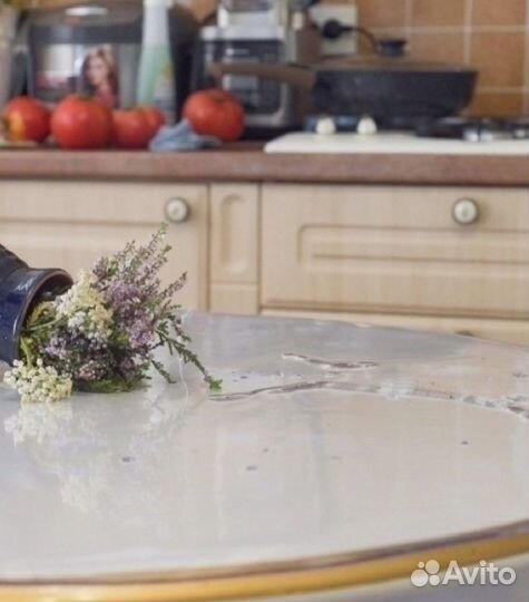 Скатерь гибкое стекло 80 см