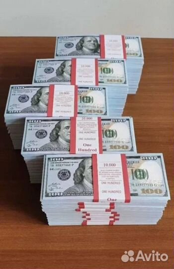 Миллион долларов нового образца 100 пачек
