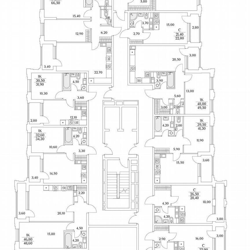 Квартира-студия, 30,2 м², 3/13 эт.