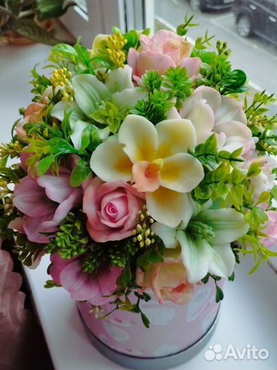 Букет из мыла ручной работы