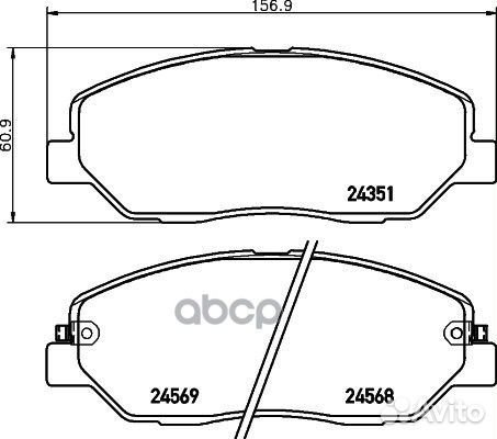 Колодки hyundai santa FE 03/06- 8DB 355 028-48