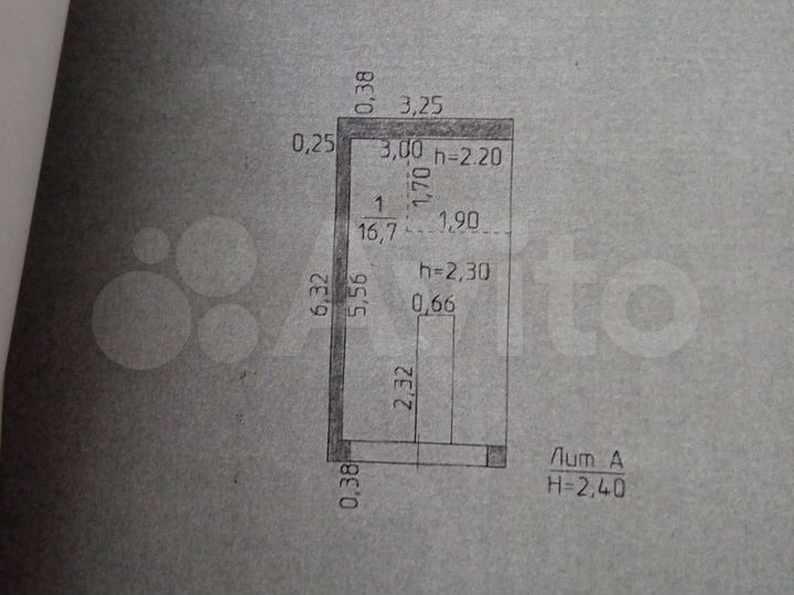 Гараж, 17 м²