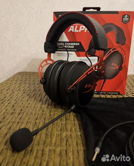Игровые наушники HyperX Cloud Alpha Red