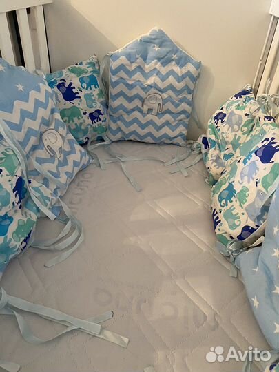 Подушки мягкие бортики в детскую кроватку
